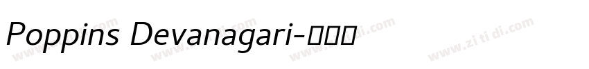 Poppins Devanagari字体转换